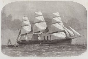 アメリカ合衆国の蒸気コルベットナイアガラ 作： Edwin Weedon